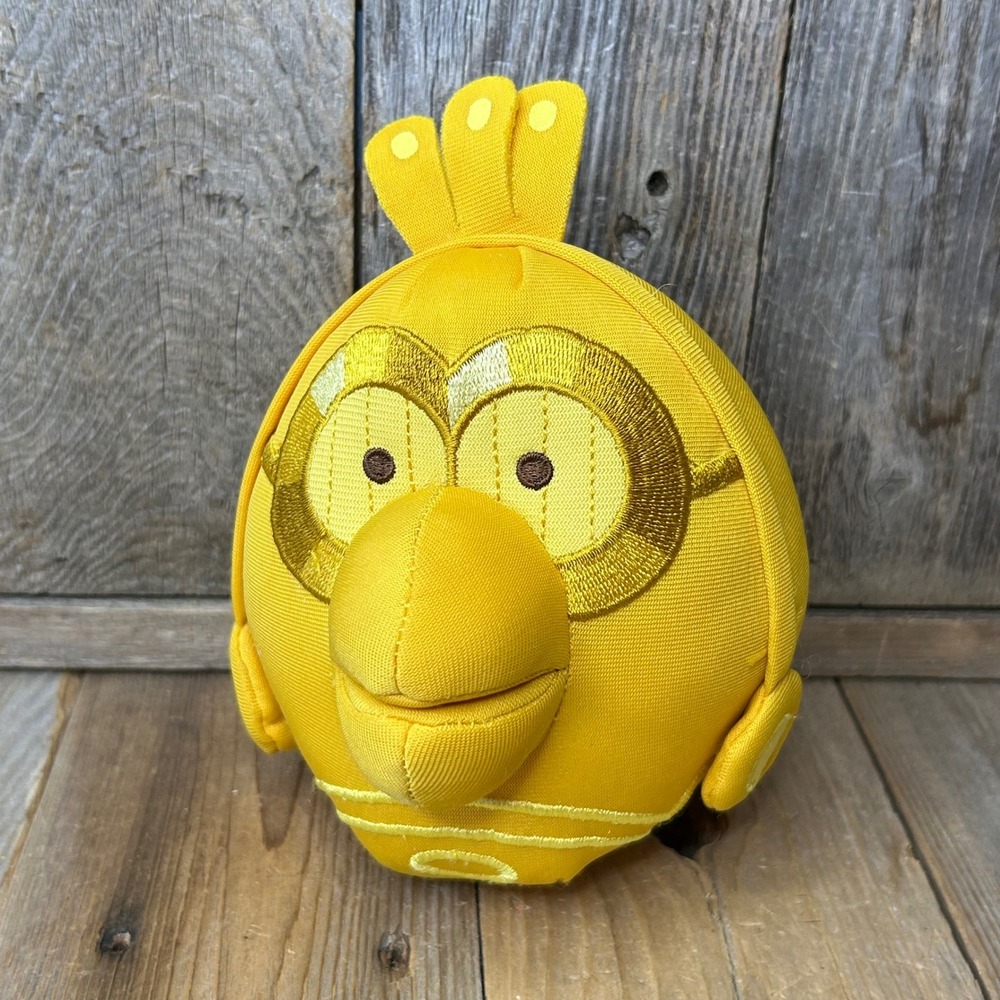Angry Birds Star Wars C-3PO Yellow Bird Plush Toy Rovio Entertainment 5 Inch